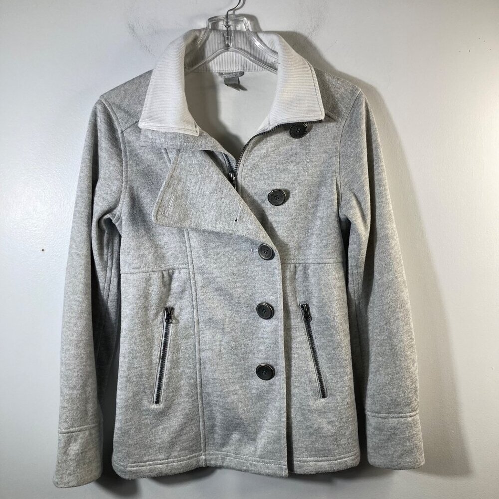 Womens Prana Martina Heathered Zip Jacket Gray XS StyleW21170279